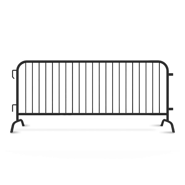 Angry Bull Barricades Steel Barricade, Hot-Dipped Galvanized Steel, 44 in. Height, 8.5 ft. Length, Black AC-HDX85-BR-BK - main